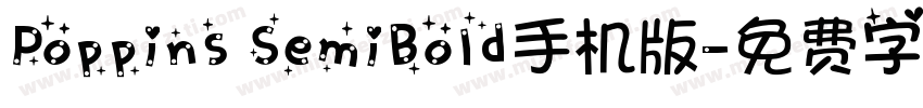 Poppins SemiBold手机版字体转换
